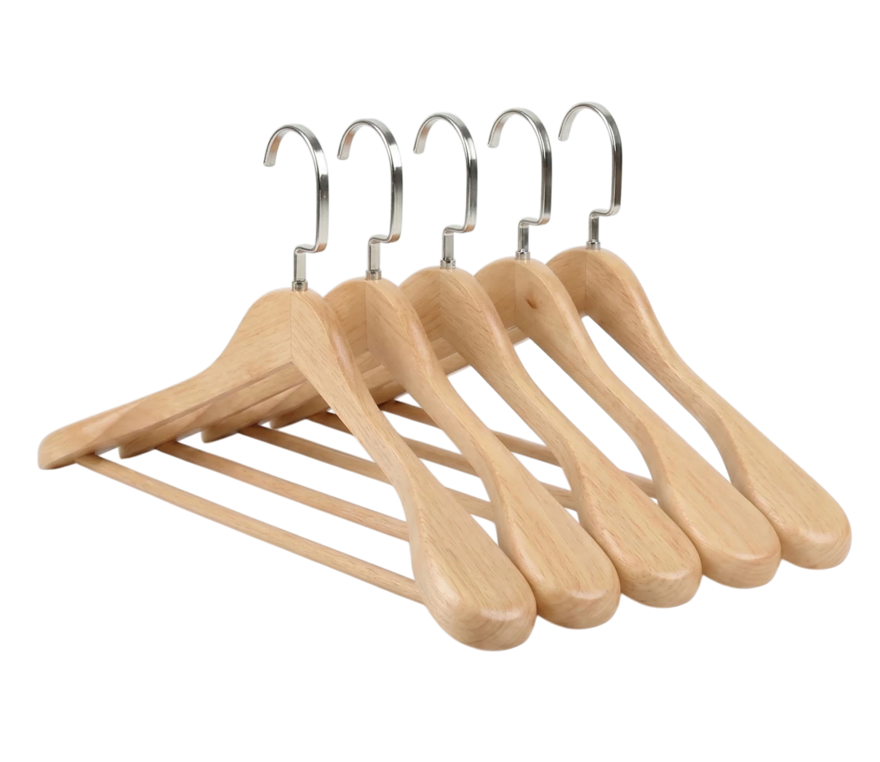 Wide-Shoulder Wooden Suit Hanger Formats